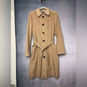 Hugo Boss Tan Long Coat